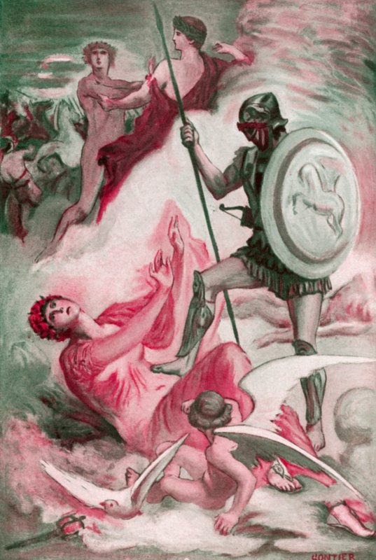 Ilustración para la Ilíada de Homero de Clement Goutier