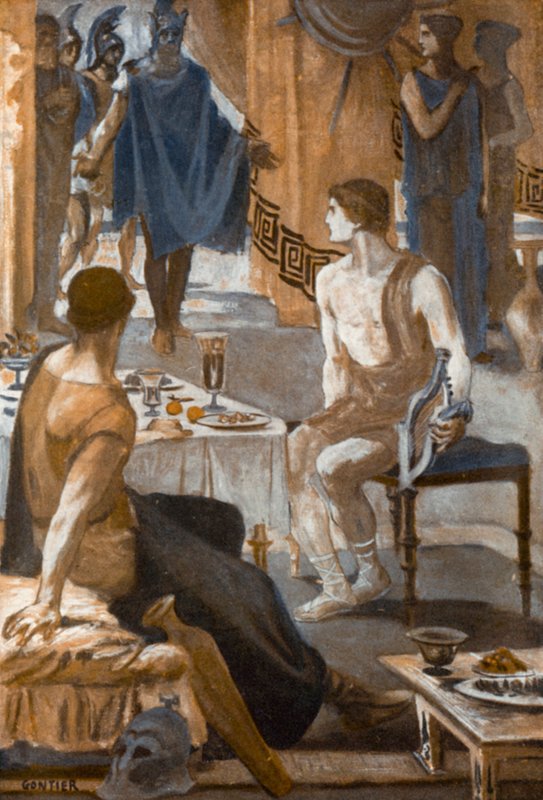 Ilustración para la Ilíada de Homero de Clement Goutier