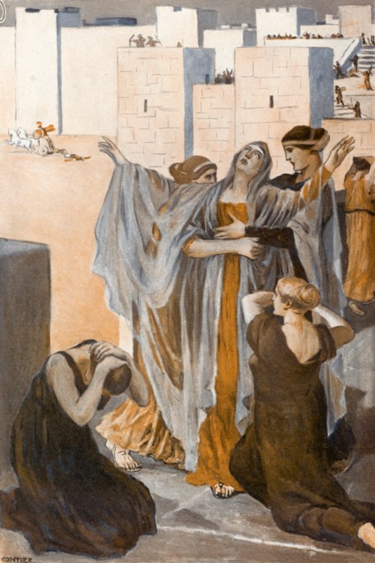 Ilustración para la Ilíada de Homero de Clement Goutier