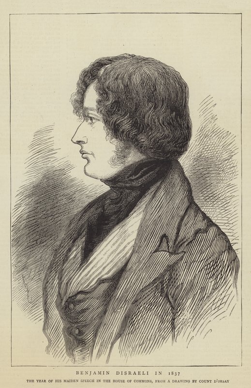 Benjamin Disraeli en 1837 de Count Alfred D