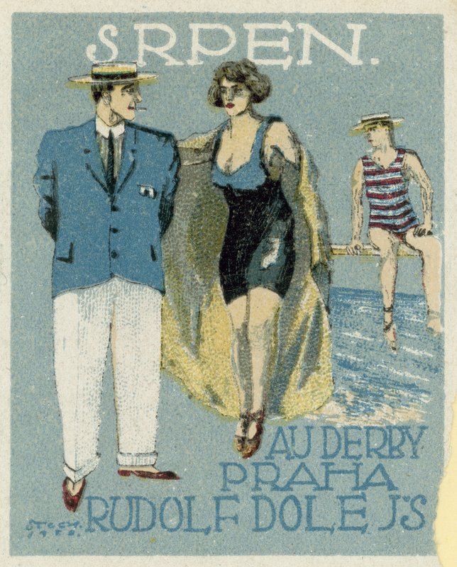 Agosto. Moda Au Derby Rudolf Dole, Praga de Czech School