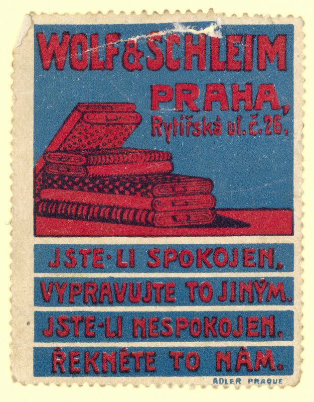 Tejidos Wolf & Schleim, Praga de Czech School