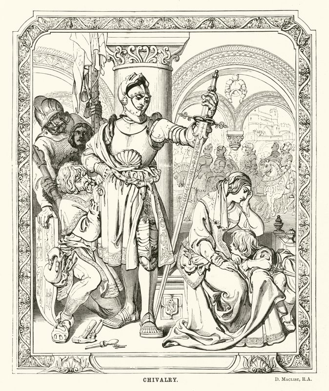 Caballería (grabado) de Daniel (after) Maclise