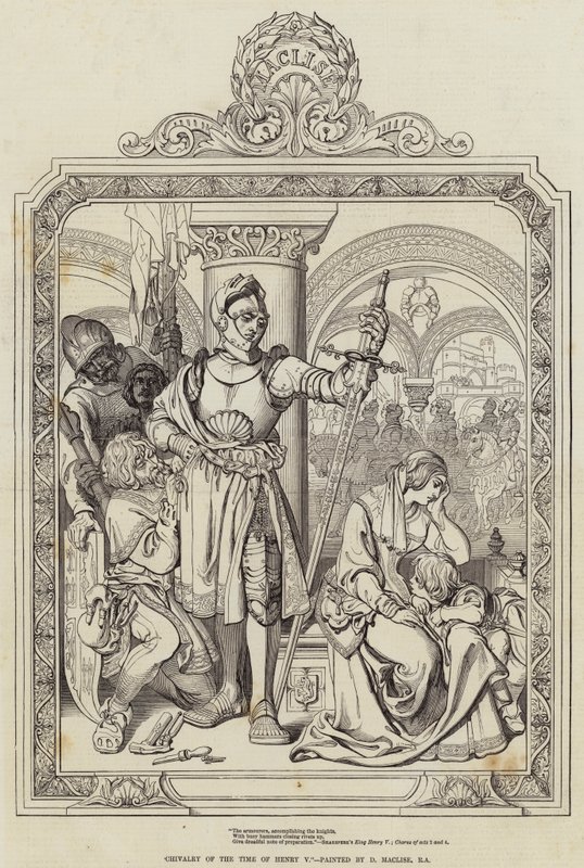 Caballería de la época de Enrique V de Daniel Maclise