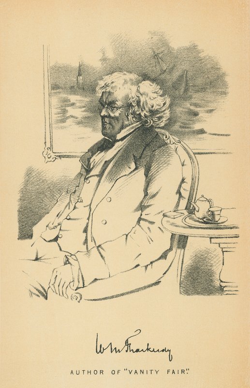 William Makepeace Thackeray de Daniel Maclise