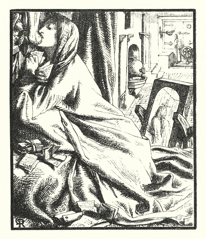 Mariana en el Sur de Dante Gabriel (after) Rossetti