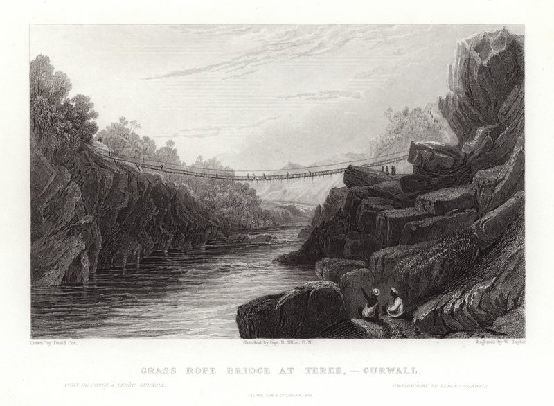 Puente de cuerda de hierba de David Cox