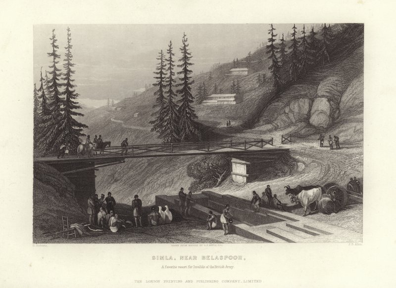 Simla, cerca de Belaspoor de David Roberts