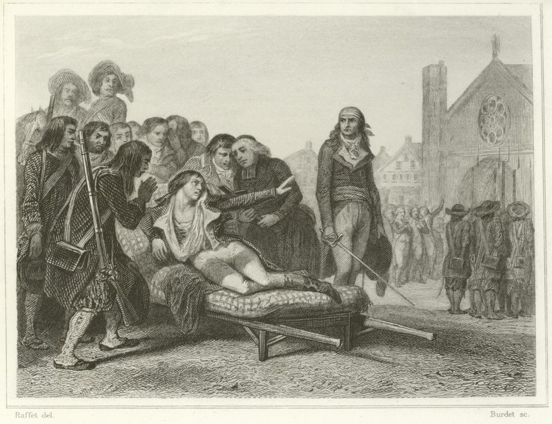 La muerte de Bonchamp de Denis Auguste Marie Raffet