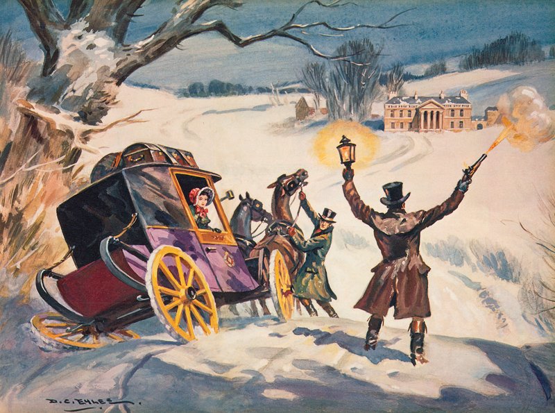 Carruaje atascado en la nieve de Derek Charles Eyles