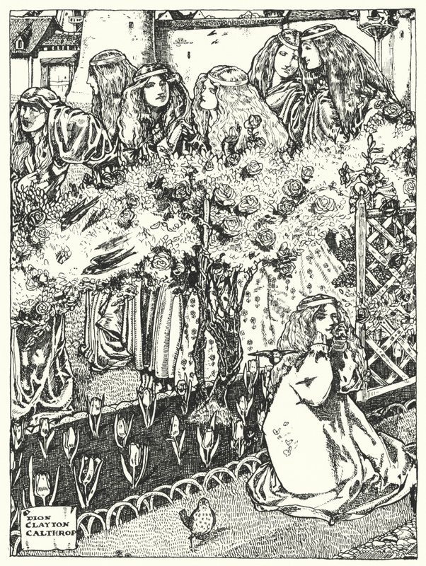 Las Siete Princesas (grabado) de Dion Clayton Calthrop