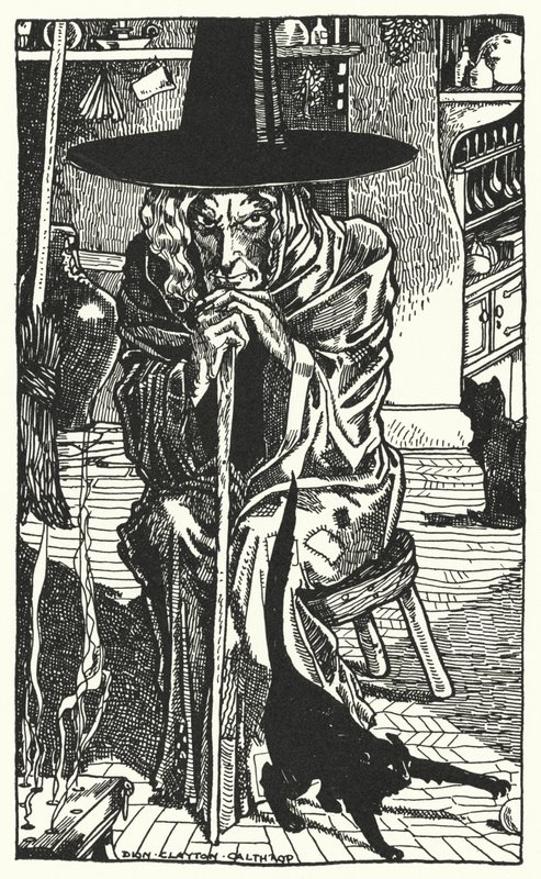 La Bruja Misma (grabado) de Dion Clayton Calthrop