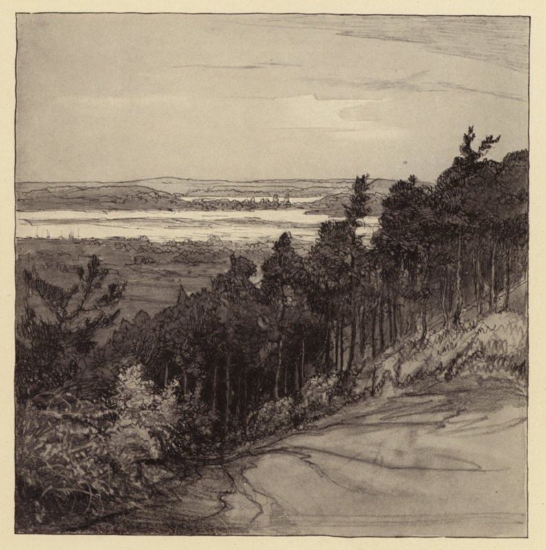 Puerto de Poole desde Parkstone (litografía) de Donald (after) Maxwell
