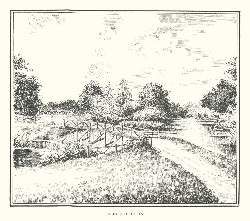 Cataratas Beeleigh (litografía) de Duncan Moul