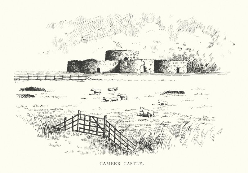 Castillo de Camber (litografía) de Duncan Moul