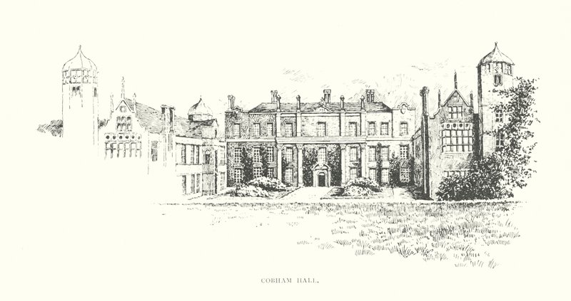 Cobham Hall (litografía) de Duncan Moul