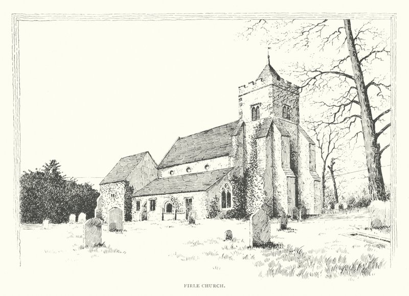 Iglesia de Firle (litografía) de Duncan Moul
