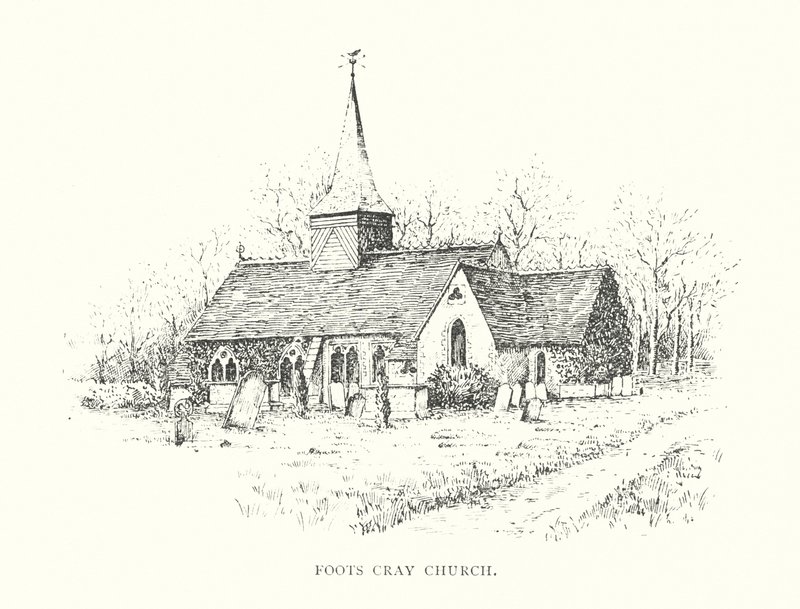 Iglesia de Foots Cray (litografía) de Duncan Moul