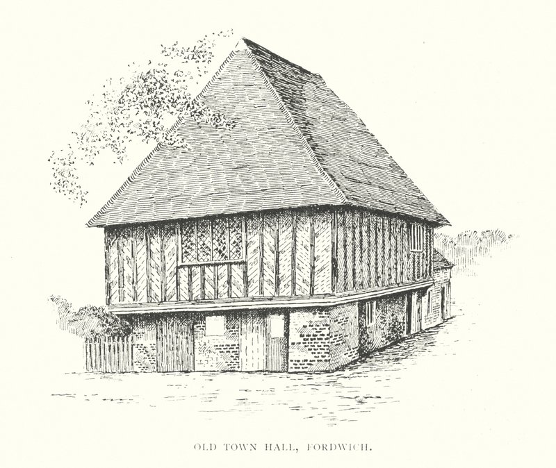 Old Town Hall, Fordwich (litografía) de Duncan Moul