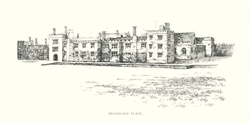 Penshurst Place (litografía) de Duncan Moul