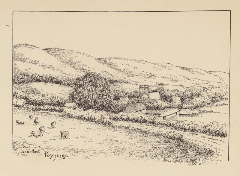 Sussex: Poynings (litho) de Duncan Moul