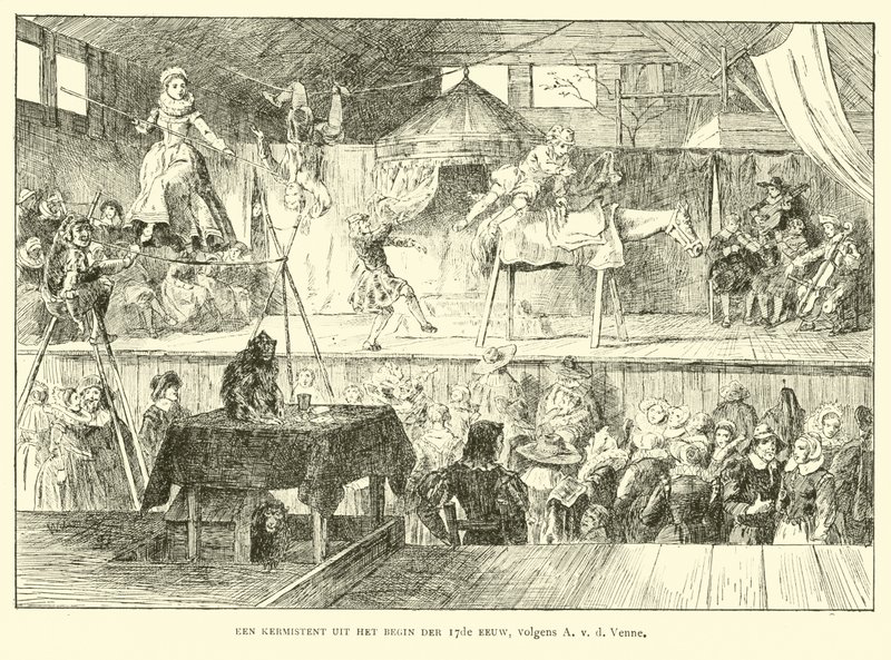 Carpa de feria, Países Bajos, principios del siglo XVII de Dutch School
