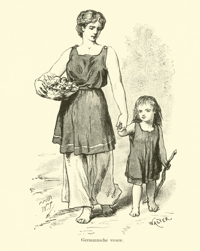 Mujer germánica de Dutch School