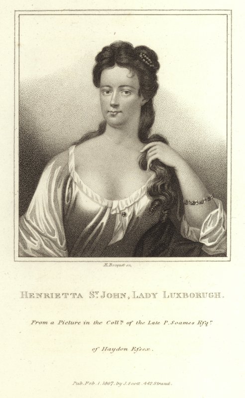 Henrietta St John Lady Luxborough de E. Bocquet