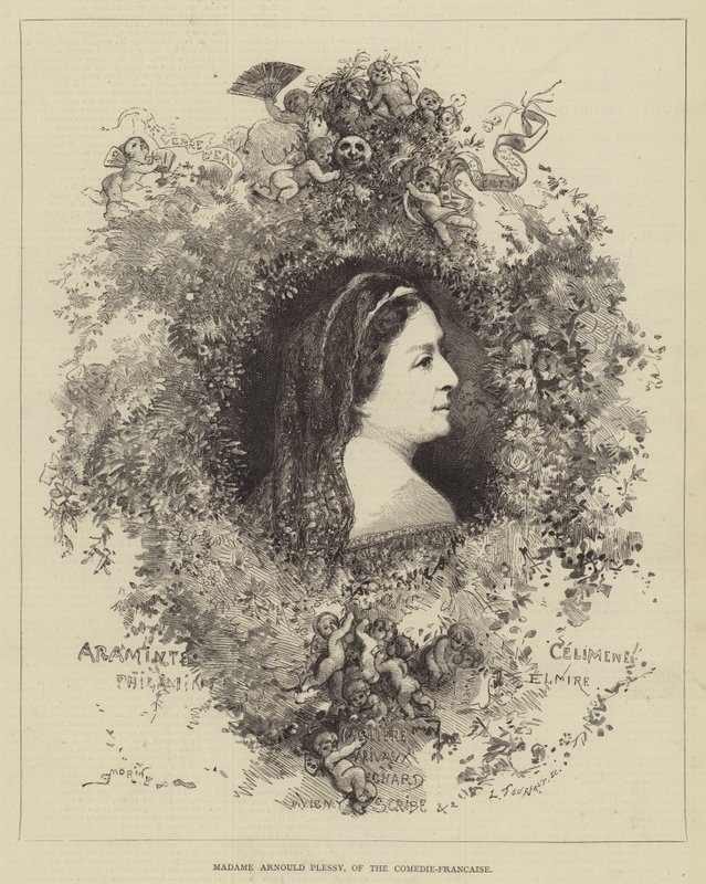 Madame Arnould Plessy, de la Comédie-Française de Edmond Morin