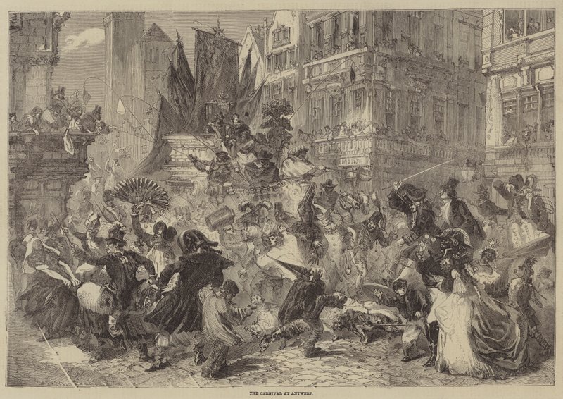 El Carnaval en Amberes de Edmond Morin