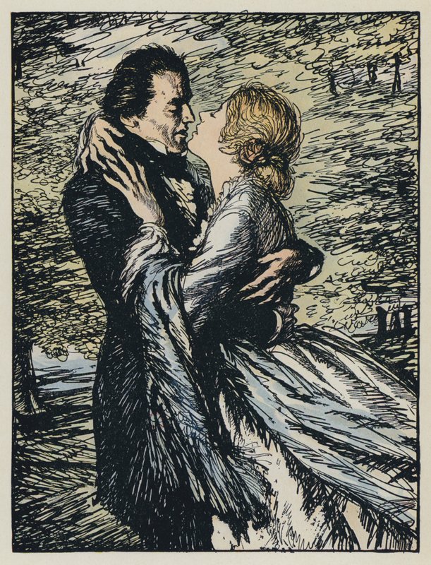 Ilustración para Maud de Tennyson de Edmund Joseph after Sullivan