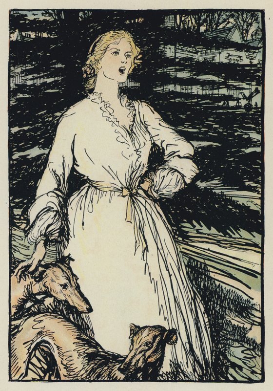 Ilustración para Maud de Tennyson de Edmund Joseph after Sullivan