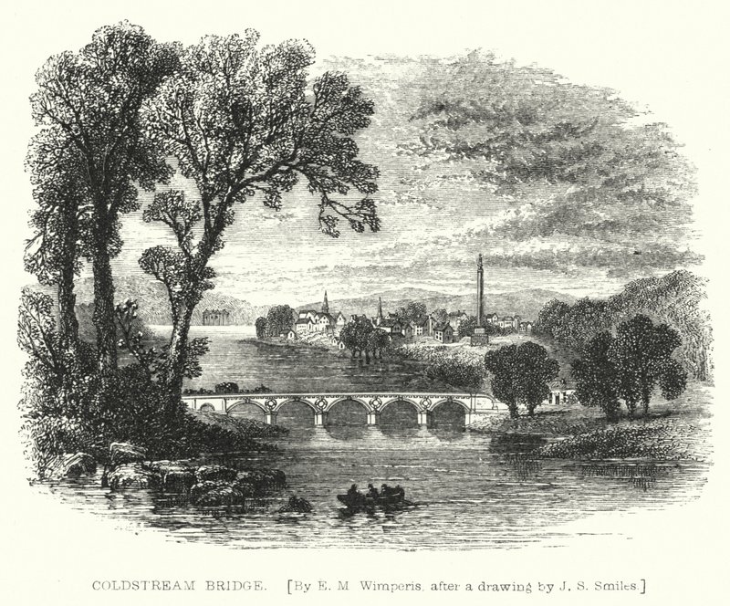Puente de Coldstream (grabado) de Edmund Morison (after) Wimperis