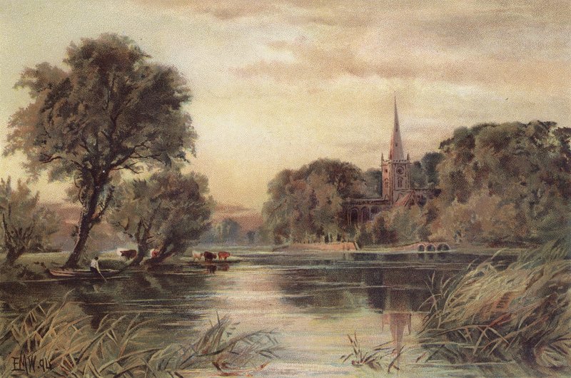 Stratford-on-Avon (cromolito) de Edmund Morison (after) Wimperis