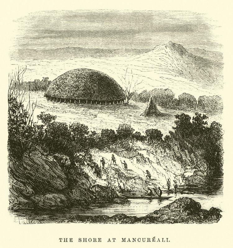 La costa en Mancureali de Edouard Riou