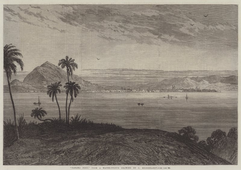 Puerto de Panamá de Eduard Hildebrandt