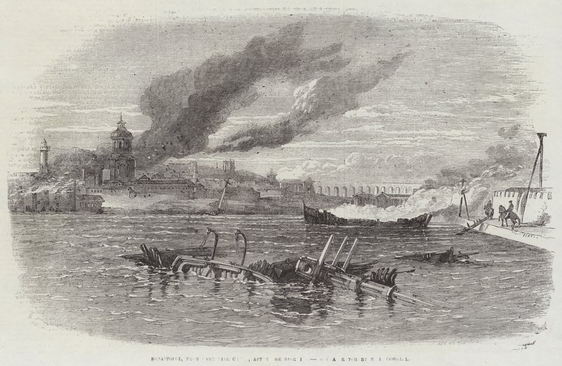 Sebastopol, después de Careening Creek de Edward Angelo Goodall