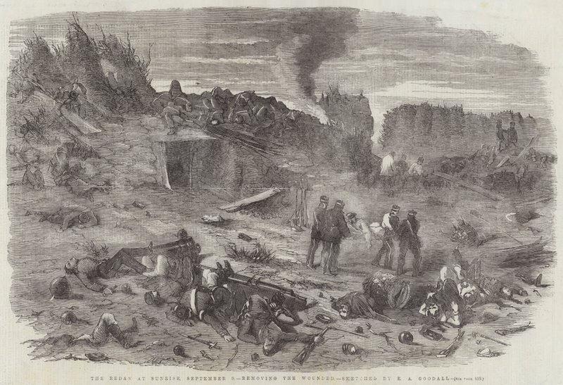 El Redan al amanecer, 9 de septiembre, retirando a los heridos de Edward Angelo Goodall