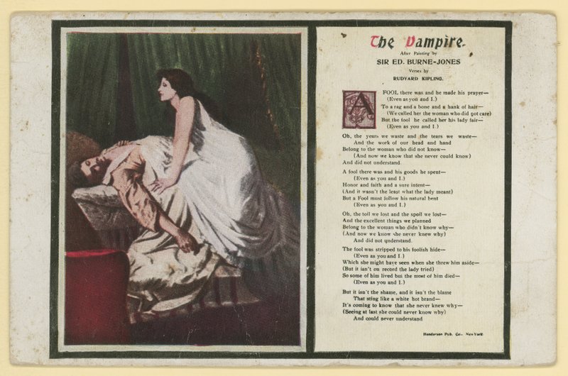 El Vampiro por Rudyard Kipling de Edward Burne Jones