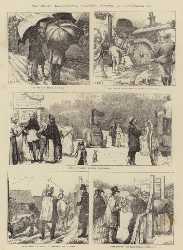 Reunión de la Sociedad Real de Agricultura en Wolverhampton de Edward Frederick Brewtnall