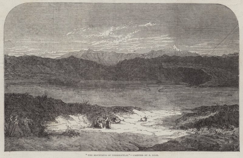 Las montañas de las Termópilas de Edward Lear