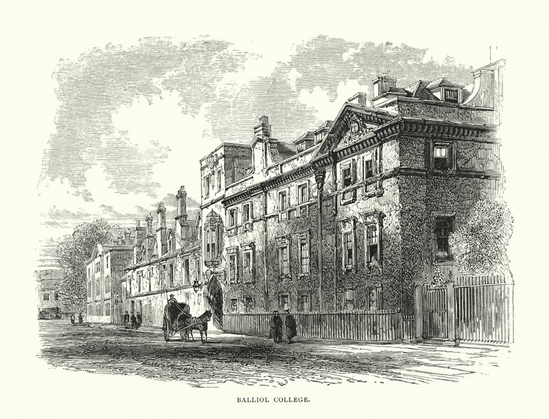 Balliol College (grabado) de Edward (after) Whymper