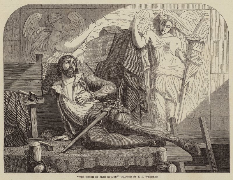 La muerte de Jean Goujon de Edward Henry Wehnert