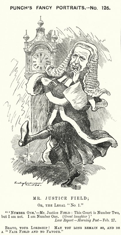 Caricatura de Punch: William Field de Edward Linley (after) Sambourne