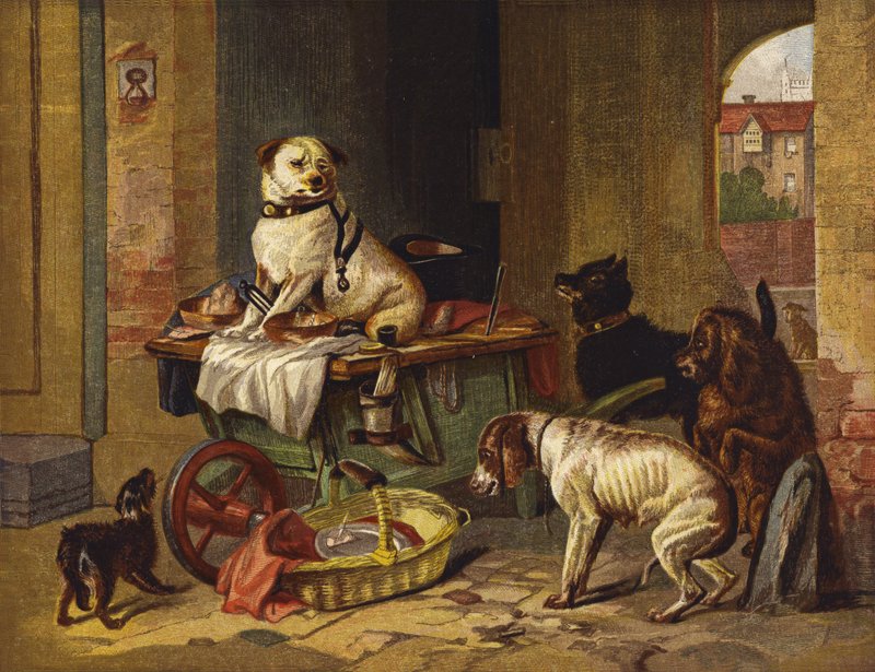 Jack en la oficina de Edwin Landseer