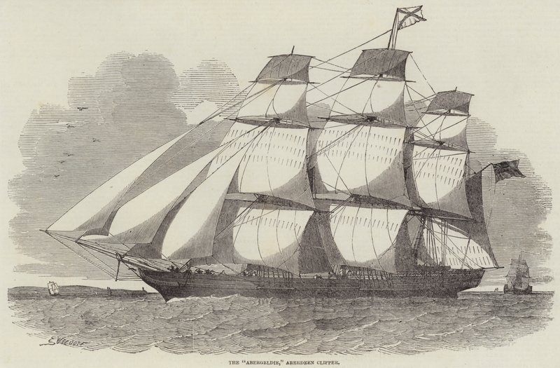 El Abergeldie, Clipper de Aberdeen de Edwin Weedon