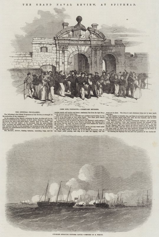 La gran revisión naval en Spithead de Edwin Weedon