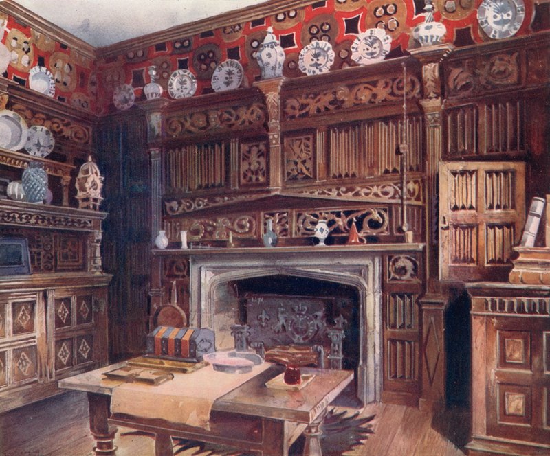 El estudio panelado en Groombridge Place de Edwin John Foley