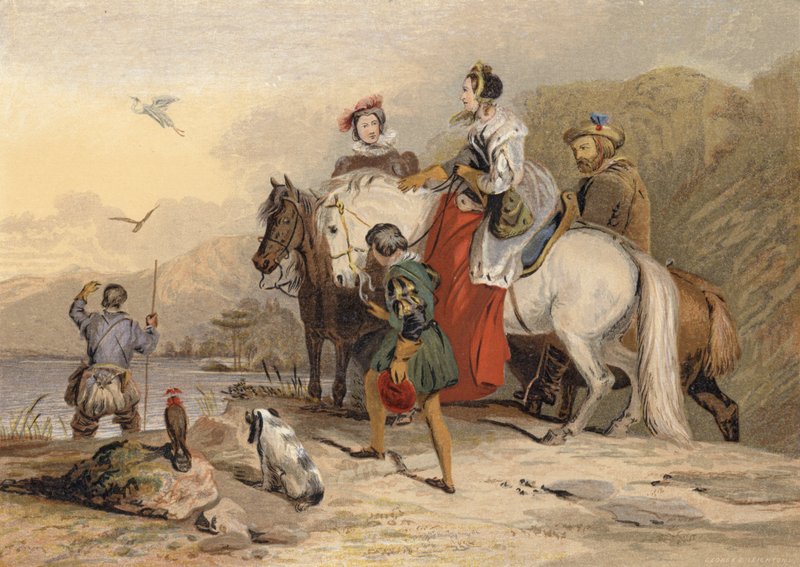 La partida de caza con halcones de Edwin Landseer