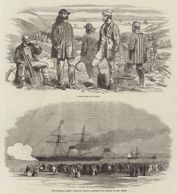 Navvies para Crimea de Edwin Weedon